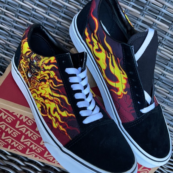 Vans Old Skool Samurai Rising Black/True White MENS - Picture 8 of 16